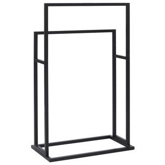 Handdoekenrek vrijstaand 48x24x78,5 cm ijzer zwart 5