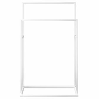 Handdoekenrek vrijstaand 48x24x78,5 cm ijzer wit 3