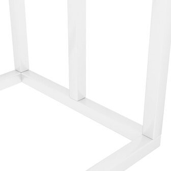 Handdoekenrek vrijstaand 48x24x79 cm ijzer wit 6