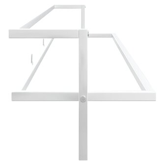 Handdoekenrek 95x25x22 cm ijzer wit 4