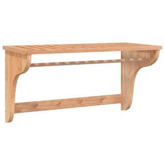 Handdoekenrek 60x30x35 cm massief walnotenhout 2