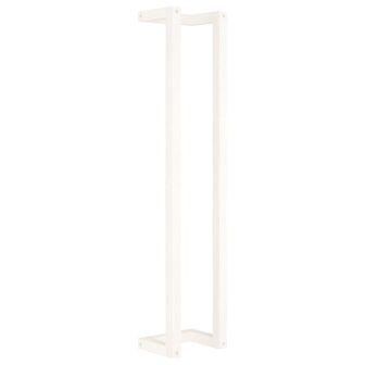 Handdoekenrek 23x18x110 cm massief grenenhout wit 2