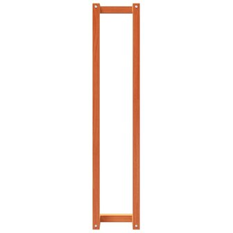 Handdoekenrek 23x18x110 cm massief grenenhout wasbruin 5