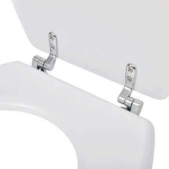 Toiletbril simpel ontwerp MDF wit 6
