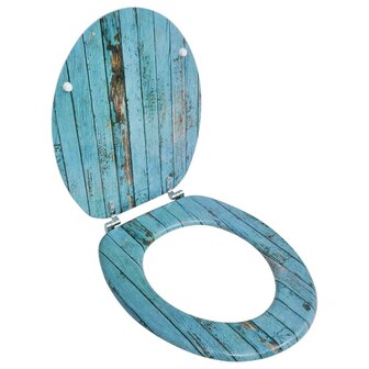 Toiletbril met MDF houten ontwerp 1