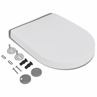 Toiletbril soft-close met quick-release ontwerp vierkant wit  3