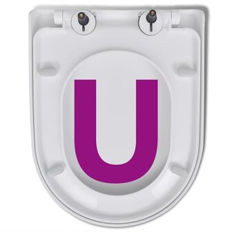 Toiletbril soft-close met quick-release ontwerp vierkant wit  8