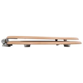 Toiletbril met soft-close deksel bamboe MDF 4