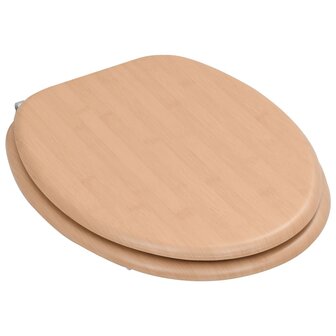 Toiletbril met deksel bamboe MDF 3