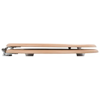 Toiletbril met deksel bamboe MDF 4