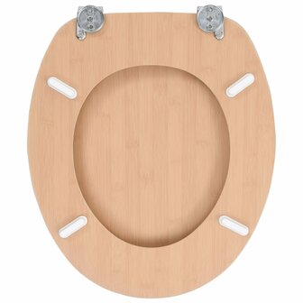 Toiletbril met deksel bamboe MDF 5