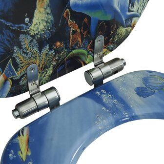 Toiletbril met soft-close deksel dolfijn MDF 8