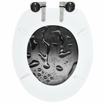 Toiletbril met soft-close deksel waterdruppel MDF 5