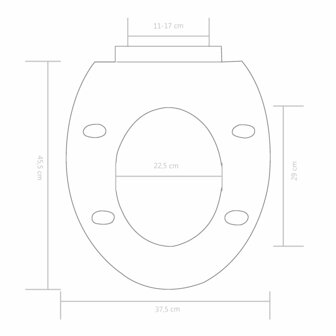 Toiletbril soft-close met quick-release ontwerp zwart 9
