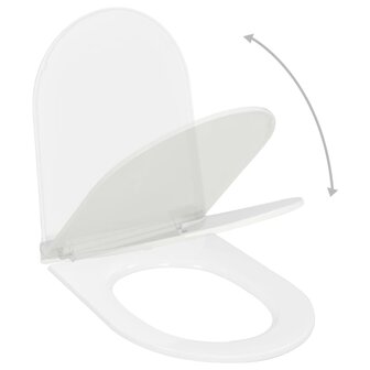 Toiletbril soft-close met quick-release ontwerp wit 2