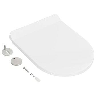 Toiletbril soft-close met quick-release ontwerp wit 3