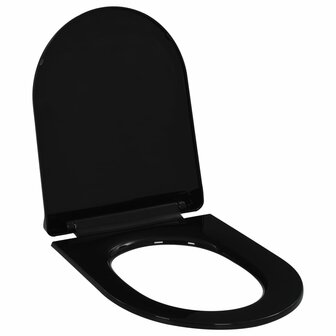 Toiletbril soft-close met quick-release ontwerp zwart 1