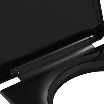 Toiletbril soft-close met quick-release ontwerp zwart 6