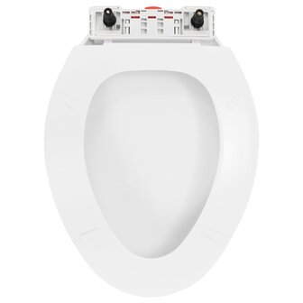 Toiletbril soft-close met quick-release ontwerp wit 5
