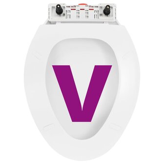 Toiletbril soft-close met quick-release ontwerp wit 8