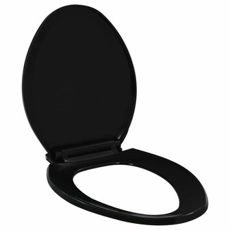 Toiletbril soft-close met quick-release ontwerp zwart 1