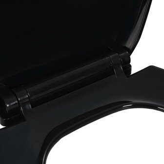 Toiletbril soft-close met quick-release ontwerp zwart 6