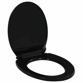 Toiletbril soft-close met quick-release ontwerp zwart 1