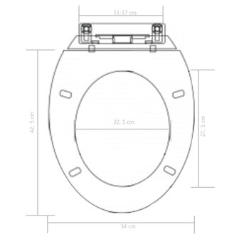 Toiletbril soft-close met quick-release ontwerp zwart 9