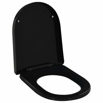 Toiletbril soft-close met quick-release ontwerp zwart 1