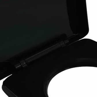 Toiletbril soft-close met quick-release ontwerp zwart 6