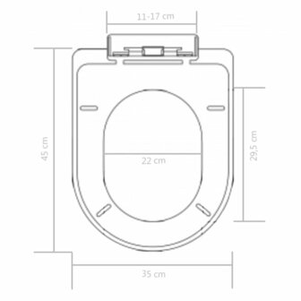 Toiletbril soft-close met quick-release ontwerp zwart 9