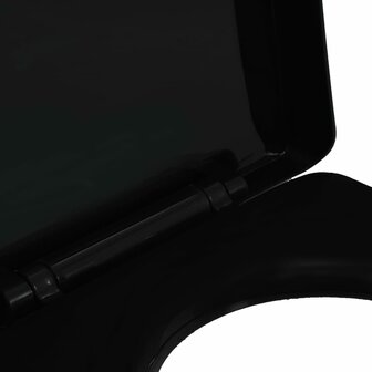 Toiletbril soft-close met quick-release ontwerp zwart 6