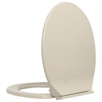 Toiletbril soft-close ovaal abrikooskleurig 3