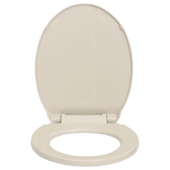 Toiletbril soft-close ovaal abrikooskleurig 4