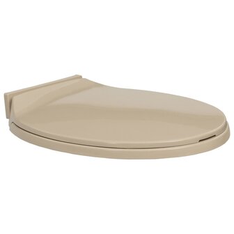 Toiletbril soft-close ovaal beige 1