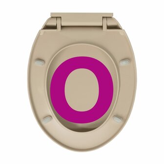 Toiletbril soft-close ovaal beige 9