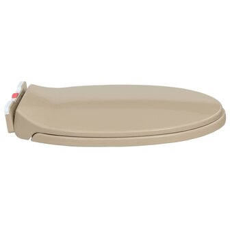 Toiletbril soft-close en quick-release ovaal beige 5