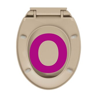Toiletbril soft-close en quick-release ovaal beige 9