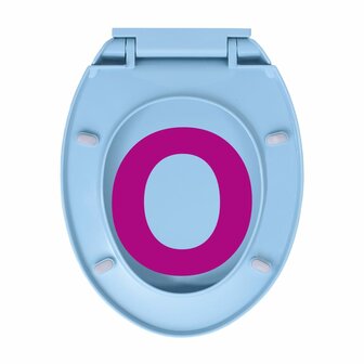 Toiletbril soft-close en quick-release ovaal blauw 9