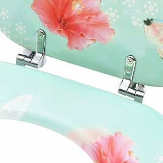 Toiletbril met deksel flamingo MDF 7