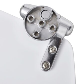 Toiletbril met soft-closedeksel 2 st MDF wit 7