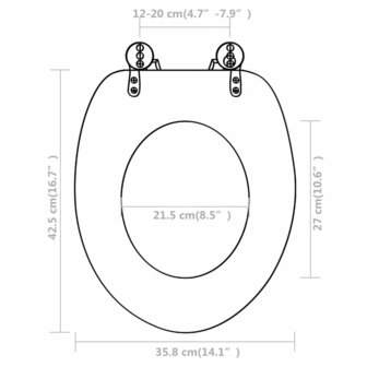Toiletbrillen met deksels 2 st MDF wit 9