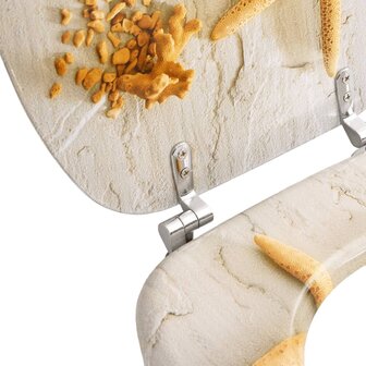 Toiletbrillen met deksels 2 st zeester MDF 7