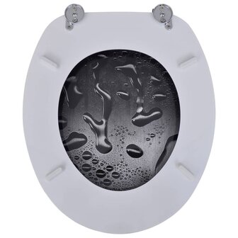 Toiletbrillen met deksels 2 st water MDF 6