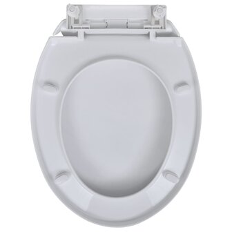 Toiletbrillen met soft-close deksels 2 st kunststof wit 4