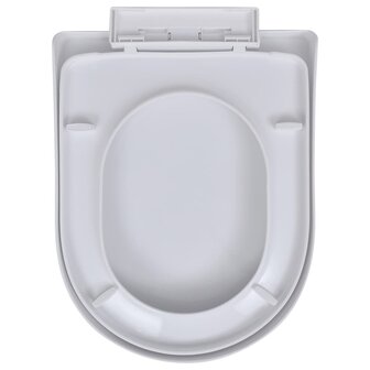 Toiletbrillen met soft-close deksels 2 st kunststof wit 4