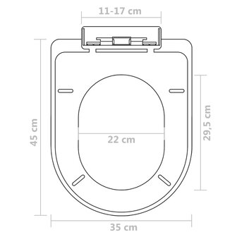 Toiletbrillen met soft-close deksels 2 st kunststof wit 8