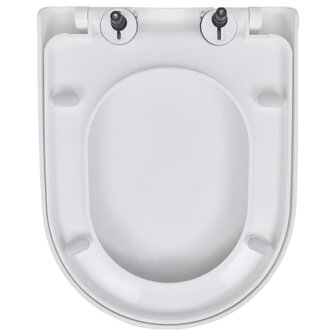Toiletbrillen met soft-close deksels 2 st kunststof wit 5