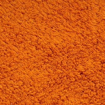 Badmattenset stof oranje 3-delig 5