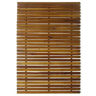 Badmat acaciahout 80 x 50 cm 2 stuks 2